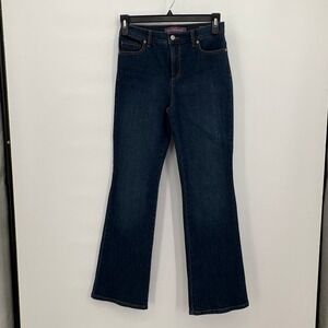 Gloria Vanderbilt Amanda Bootcut Jeans Womens 4 Dark Indigo High Rise Dark Wash